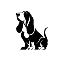 Vinyl Decal / Laptop Sticker/ Car Decal / Phone Sticker Basset Hound