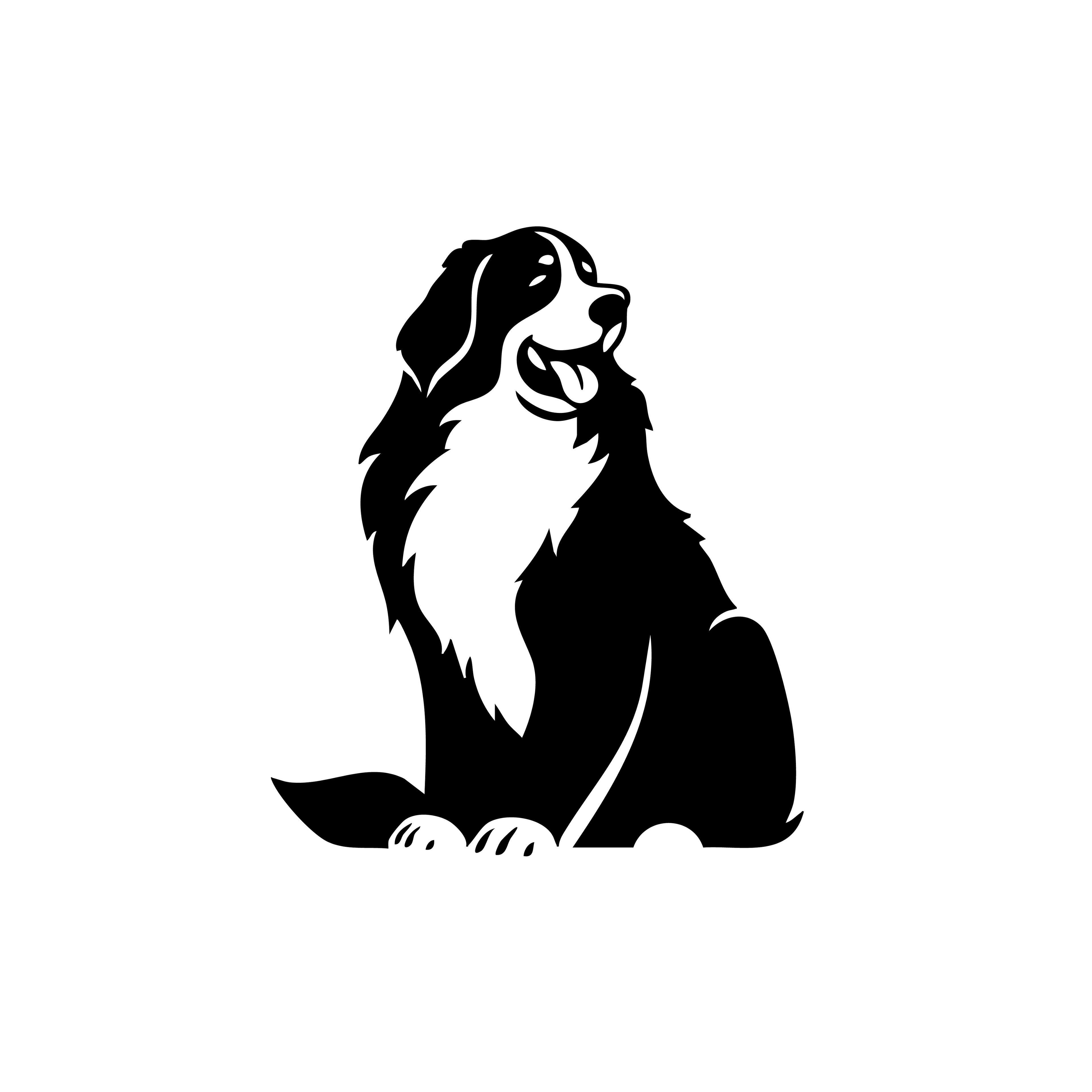 Vinyl Decal / Laptop Sticker/ Car Decal / Phone Sticker Bernese Mountain Dog