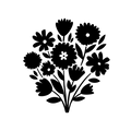 Vinyl Decal / Laptop Sticker/ Car Decal / Phone Sticker Bouquet of Flowers