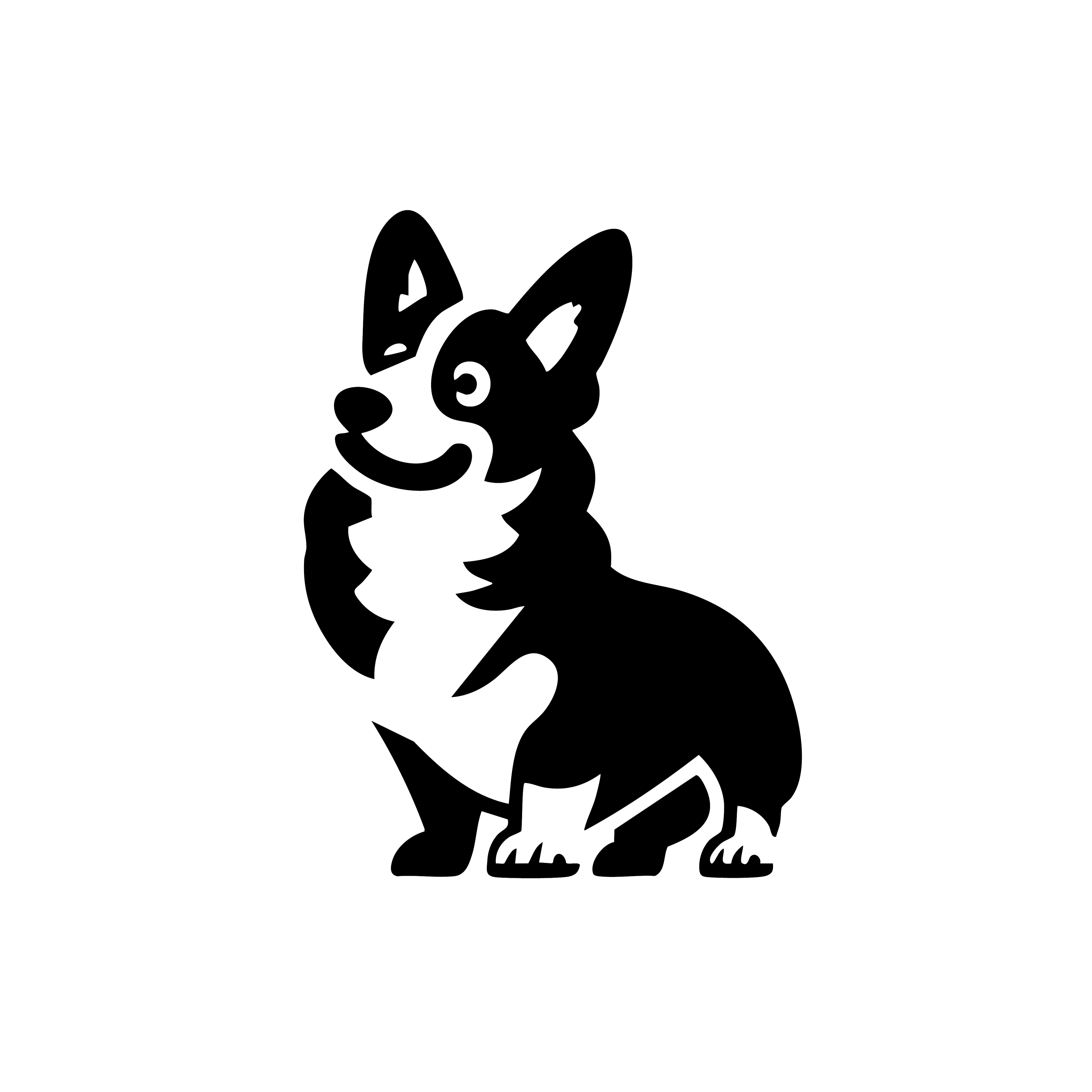 Vinyl Decal / Laptop Sticker/ Car Decal / Phone Sticker Corgi