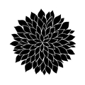 Vinyl Decal / Laptop Sticker/ Car Decal / Phone Sticker Dahlia