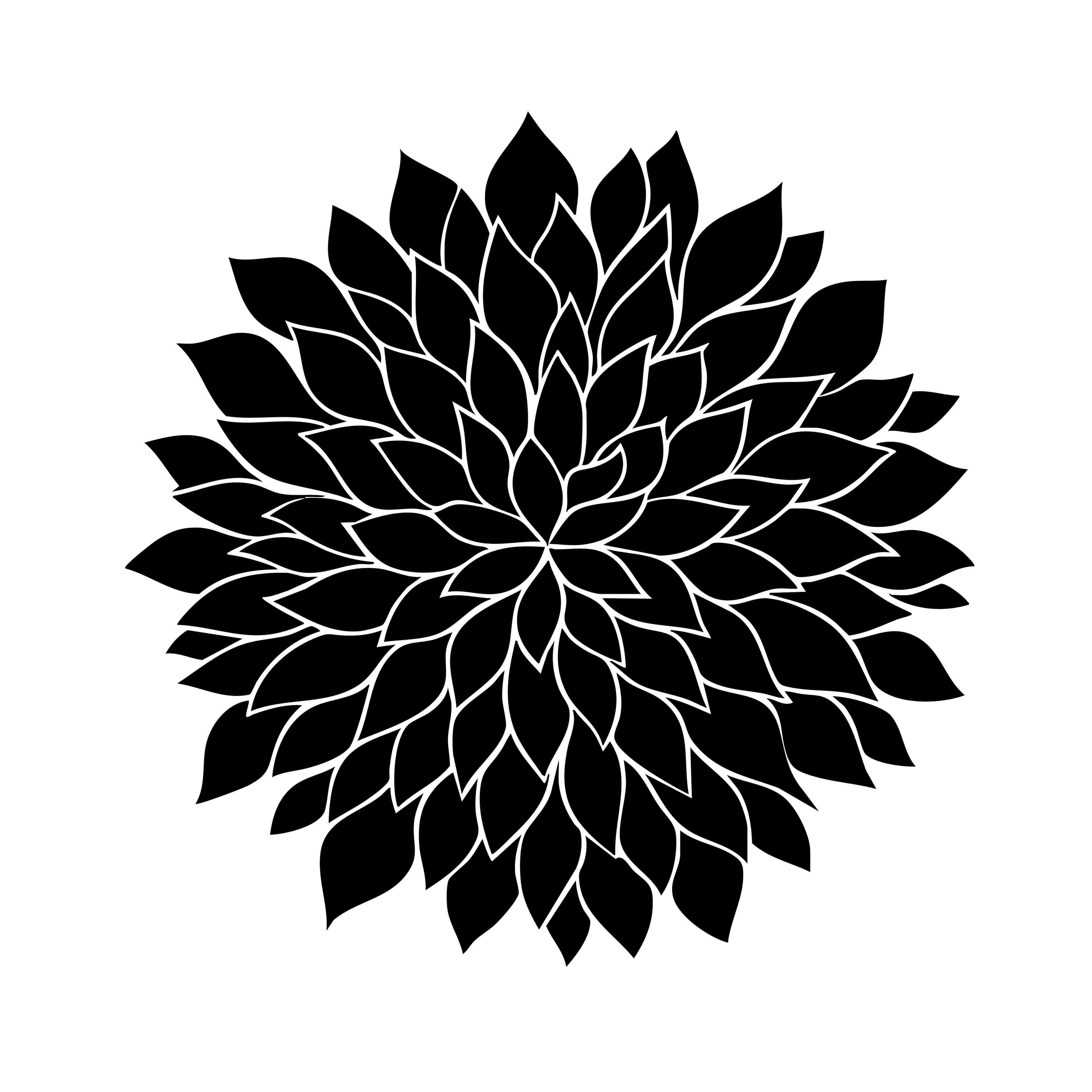 Vinyl Decal / Laptop Sticker/ Car Decal / Phone Sticker Dahlia