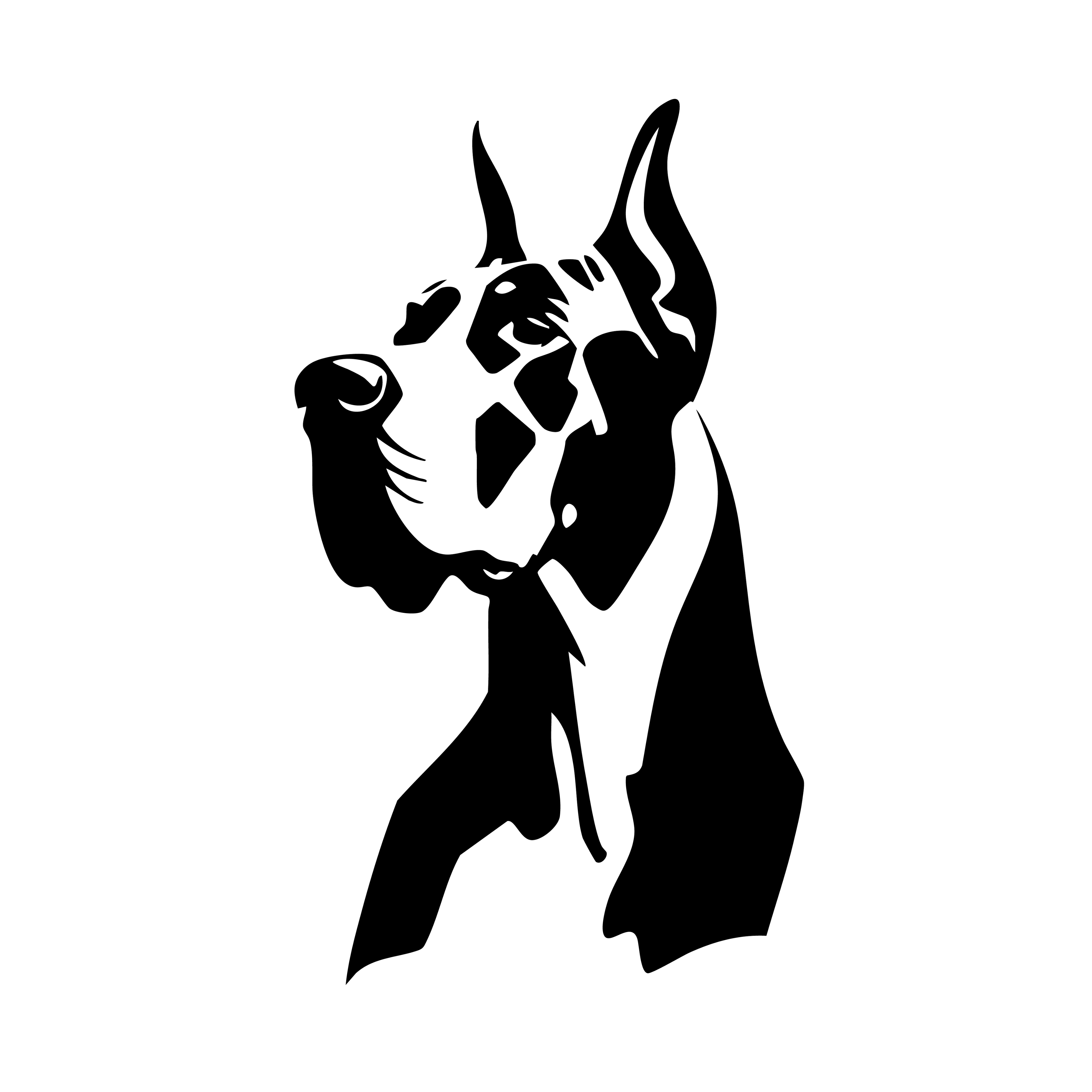 Vinyl Decal / Laptop Sticker/ Car Decal / Phone Sticker Great Dane