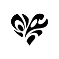 Vinyl Decal / Laptop Sticker/ Car Decal / Phone Sticker Heart