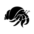 Vinyl Decal / Laptop Sticker/ Car Decal / Phone Sticker Hermit Crab