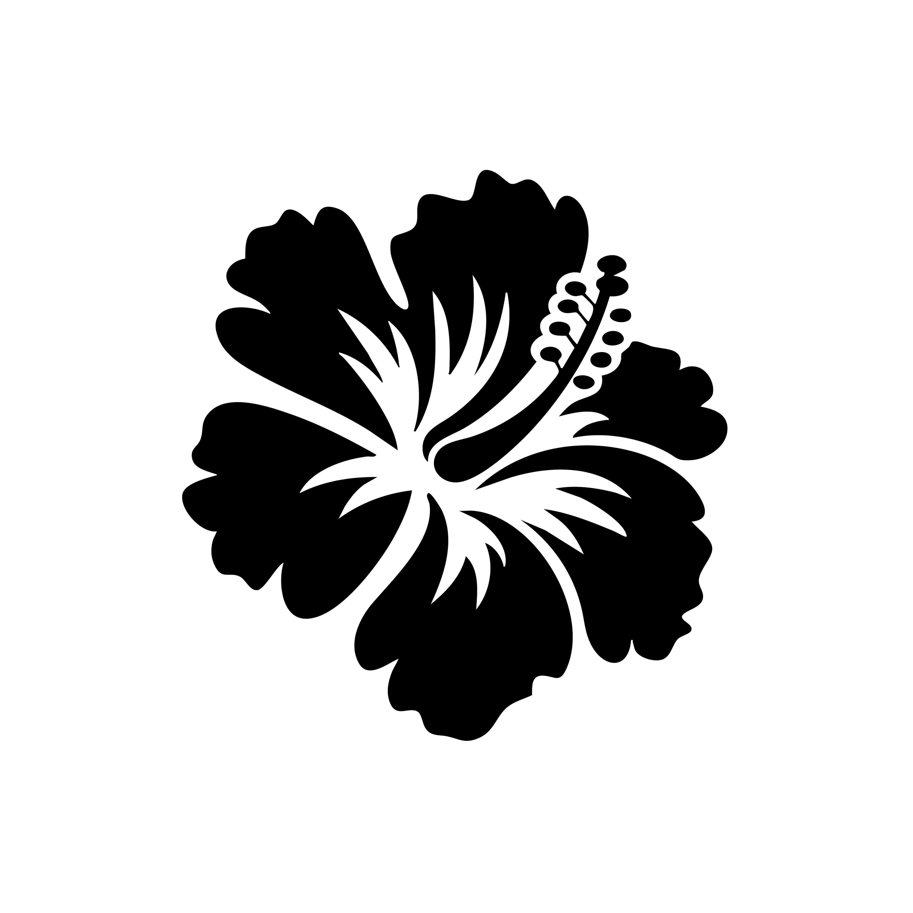 Vinyl Decal / Laptop Sticker/ Car Decal / Phone Sticker Hibiscus