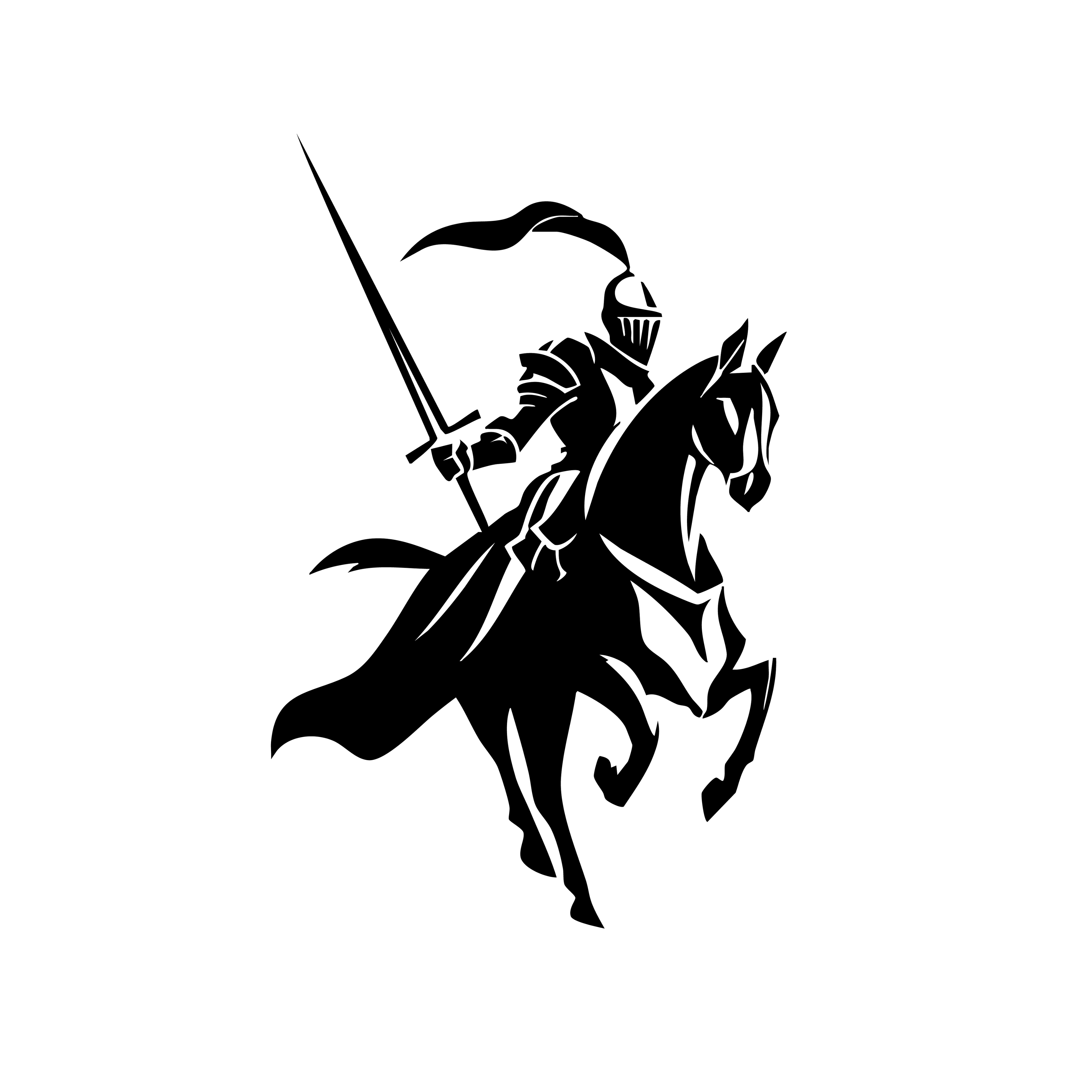 Vinyl Decal / Laptop Sticker/ Car Decal / Knight