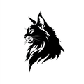 Vinyl Decal / Laptop Sticker/ Car Decal / Phone Sticker Maine Coon Cat