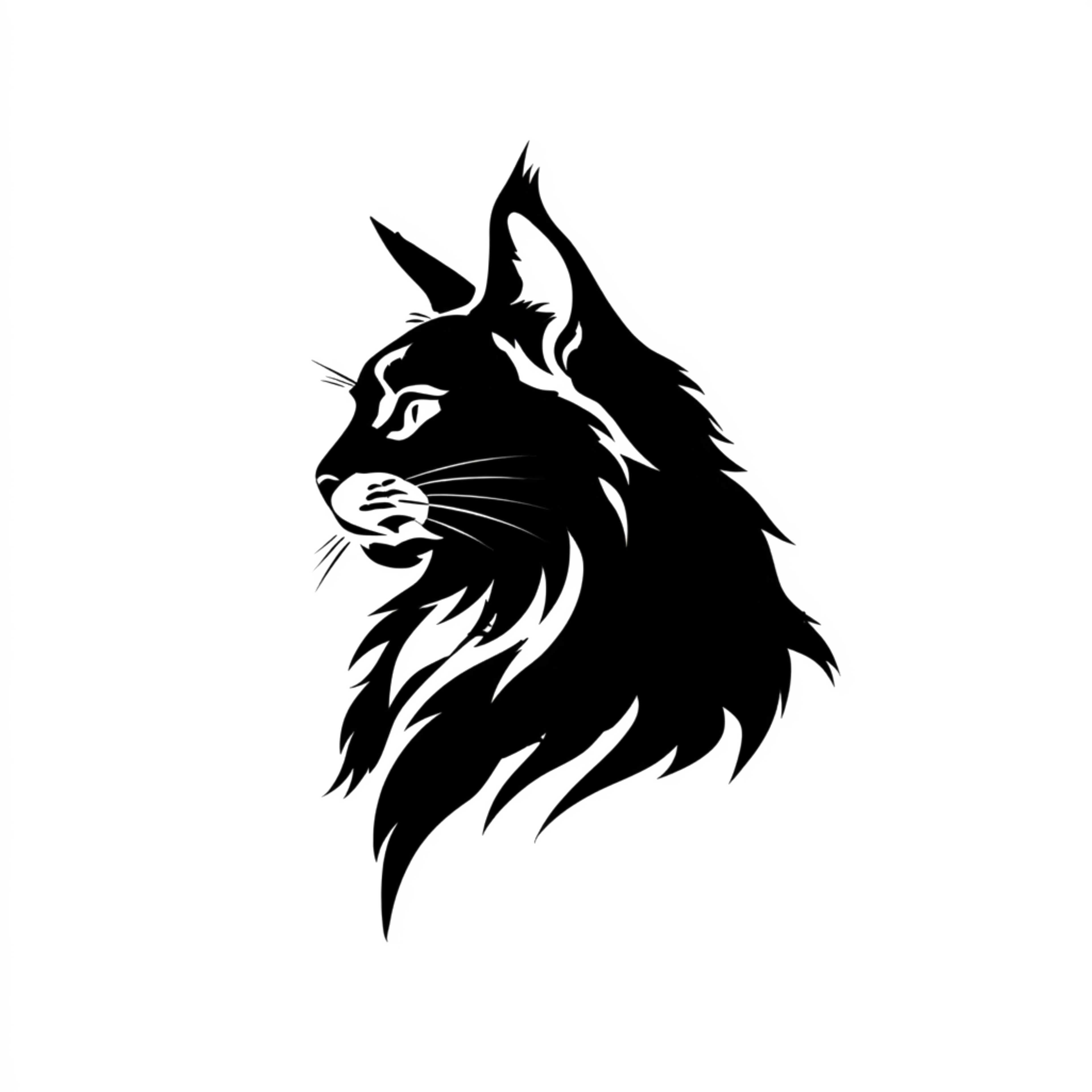 Vinyl Decal / Laptop Sticker/ Car Decal / Phone Sticker Maine Coon Cat