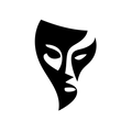 Vinyl Decal / Laptop Sticker/ Car Decal / Phone Sticker Theatre Mask