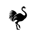 Vinyl Decal / Laptop Sticker/ Car Decal / Phone Sticker Ostrich
