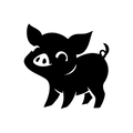 Vinyl Decal / Laptop Sticker/ Car Decal / Phone Sticker Pig