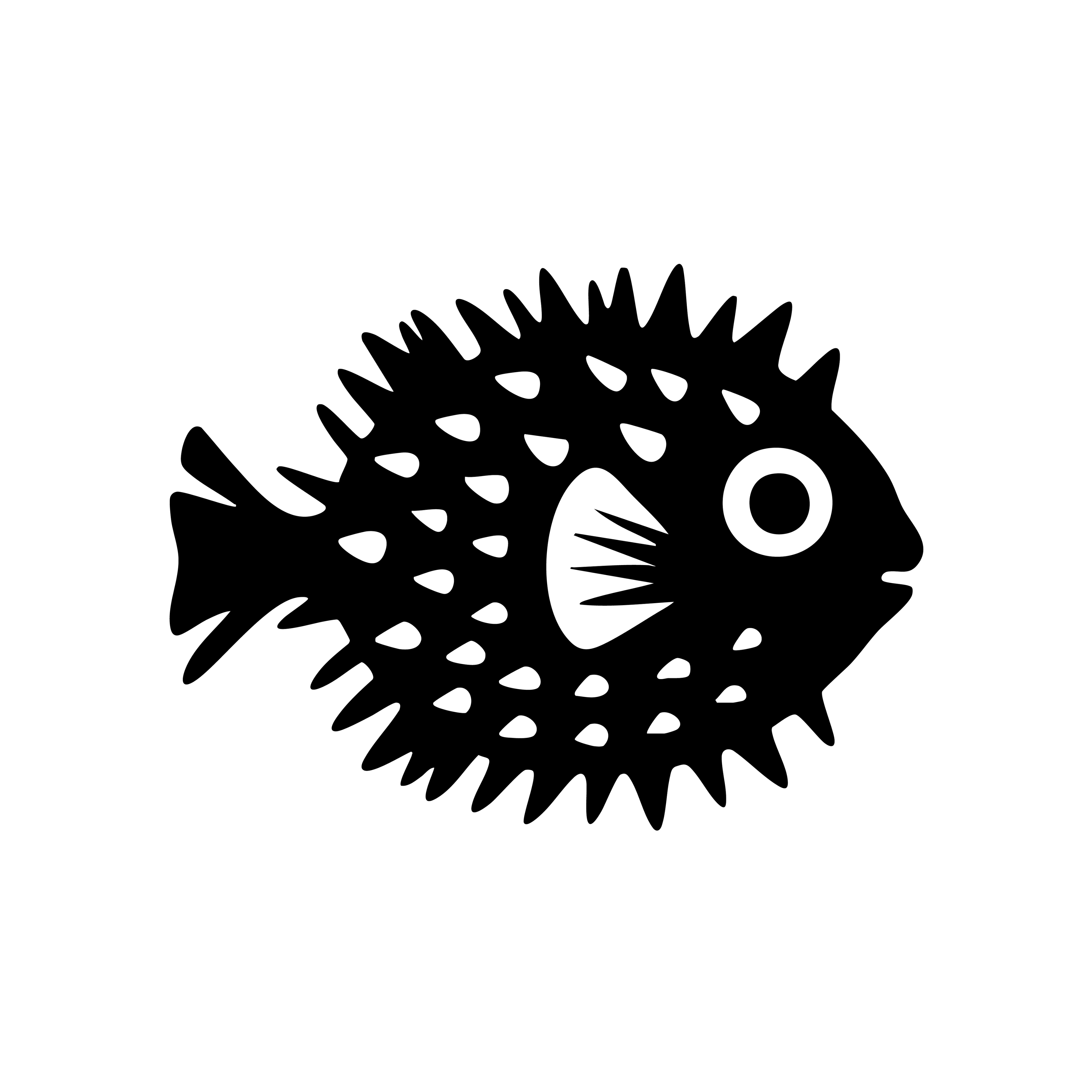 Vinyl Decal / Laptop Sticker/ Car Decal / Phone Sticker Puffer Fish