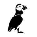 Vinyl Decal / Laptop Sticker/ Car Decal / Phone Sticker Puffin