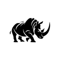 Vinyl Decal / Laptop Sticker/ Car Decal / Phone Sticker Rhino Rhinoceros