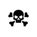 Vinyl Decal / Laptop Sticker/ Car Decal /  Skull & Crossbones