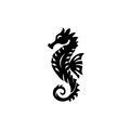 Vinyl Decal / Laptop Sticker/ Car Decal / Phone Sticker Seahorse