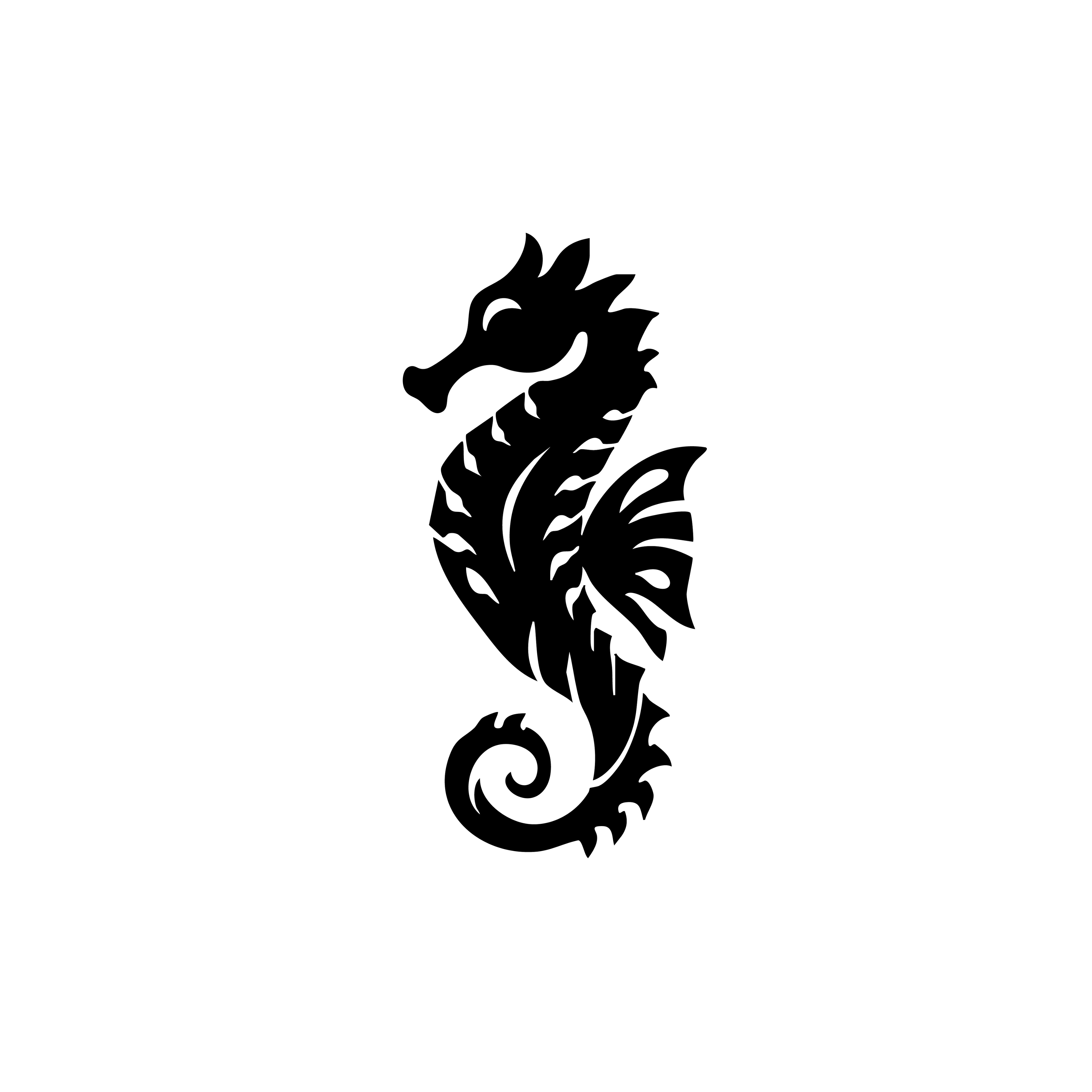 Vinyl Decal / Laptop Sticker/ Car Decal / Phone Sticker Seahorse