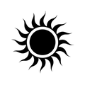 Vinyl Decal / Laptop Sticker/ Car Decal / Sun