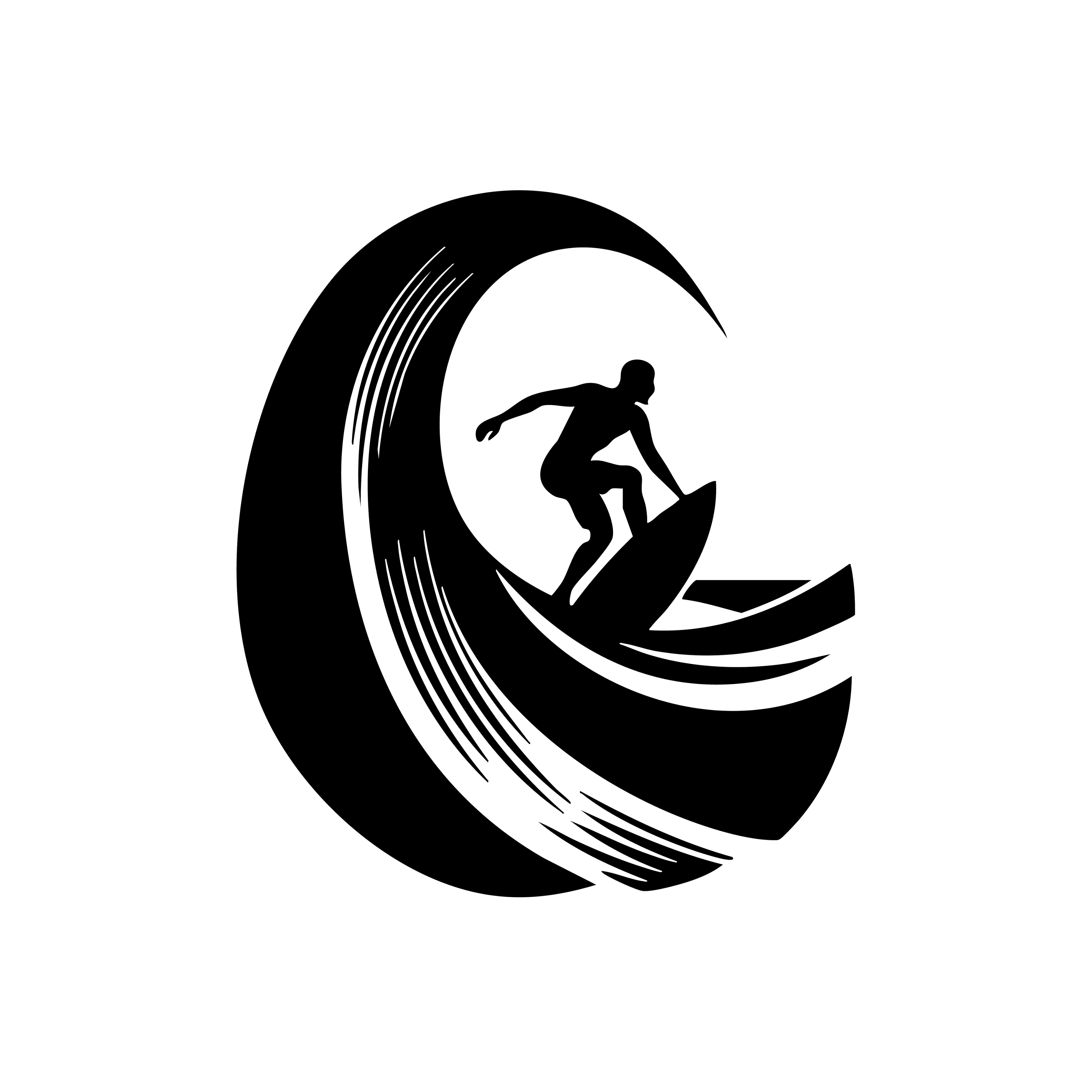 Vinyl Decal / Laptop Sticker/ Car Decal / Surfer