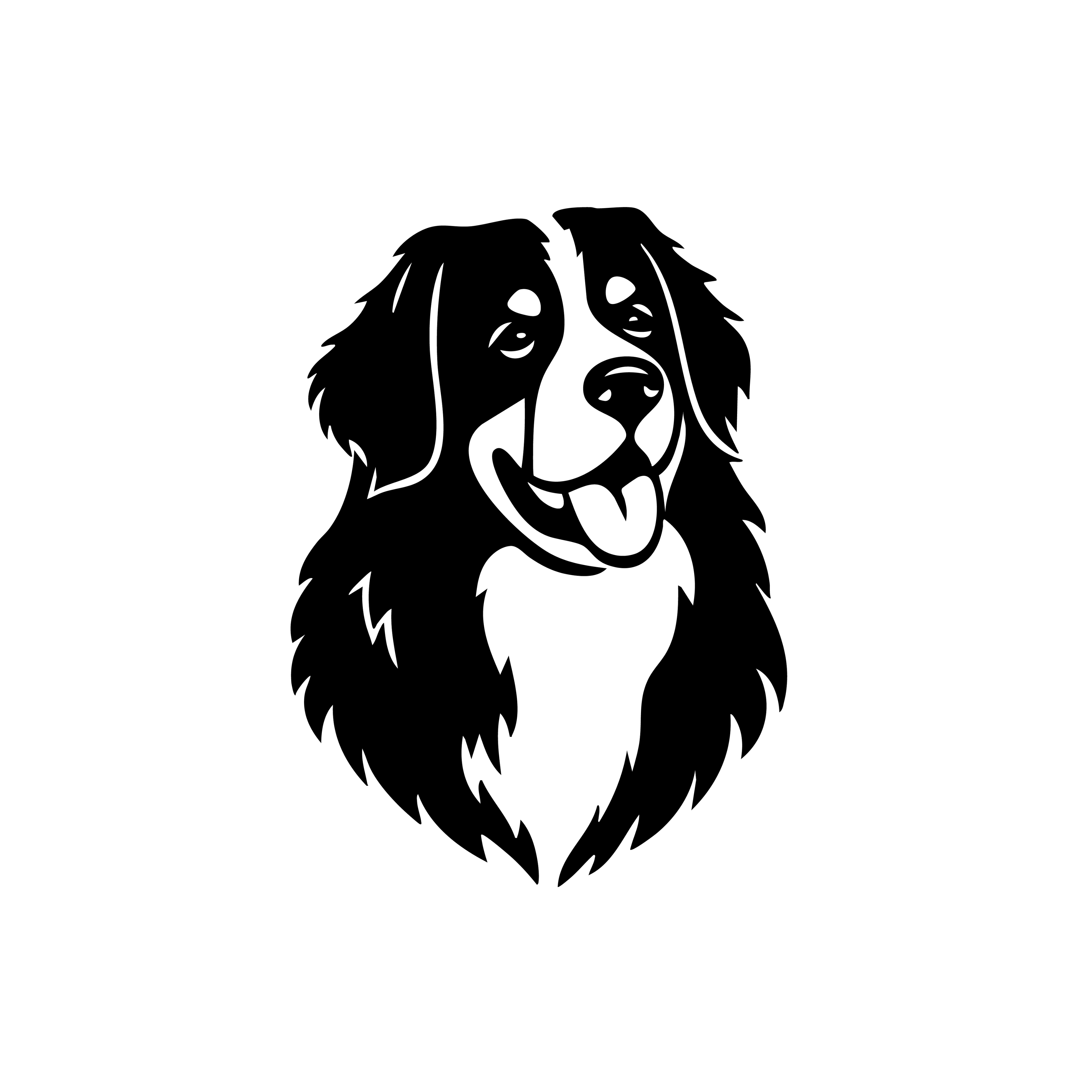 Vinyl Decal / Laptop Sticker/ Car Decal / Phone Sticker Bernese Mountain Dog