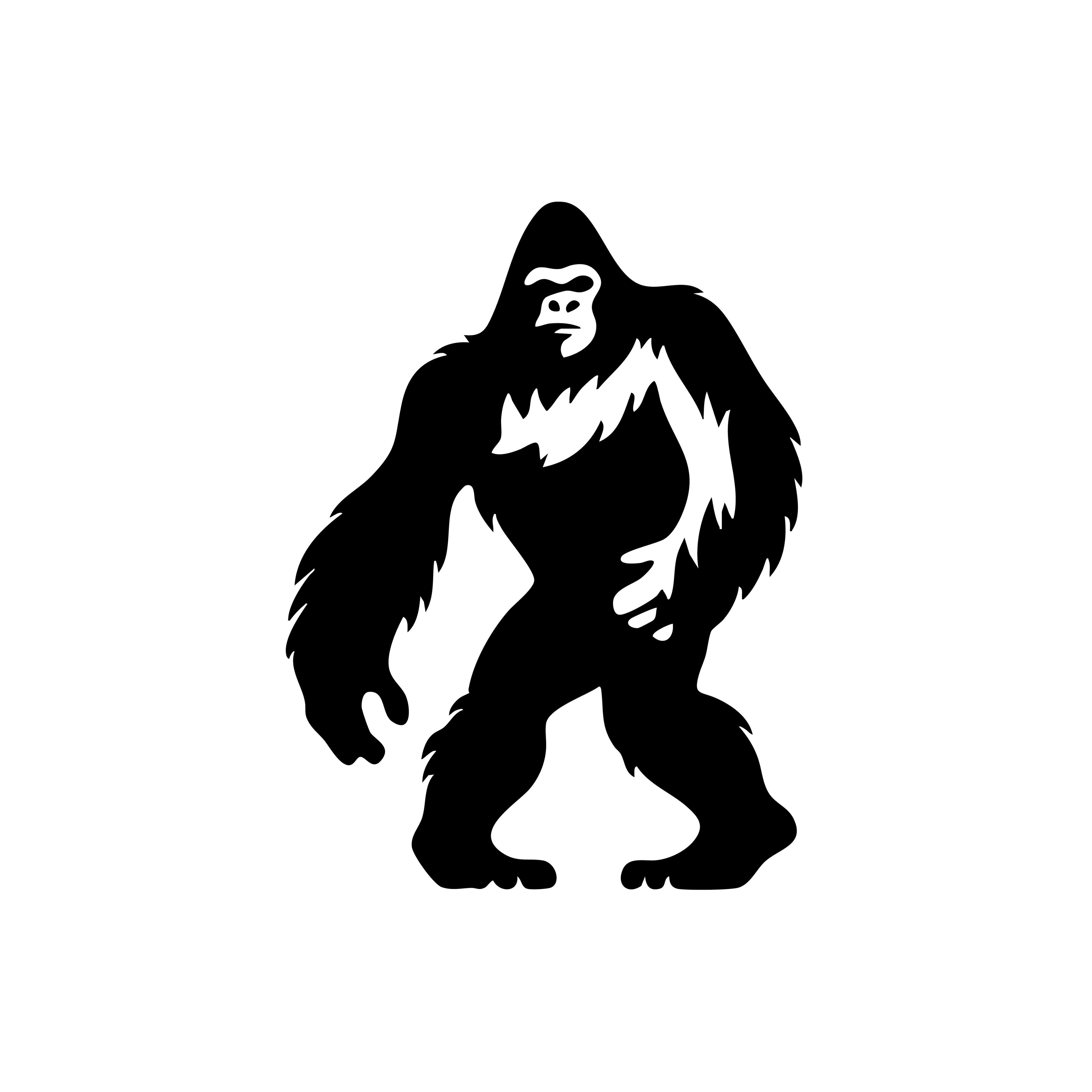 Vinyl Decal / Laptop Sticker/ Car Decal / Phone Sticker Big Foot
