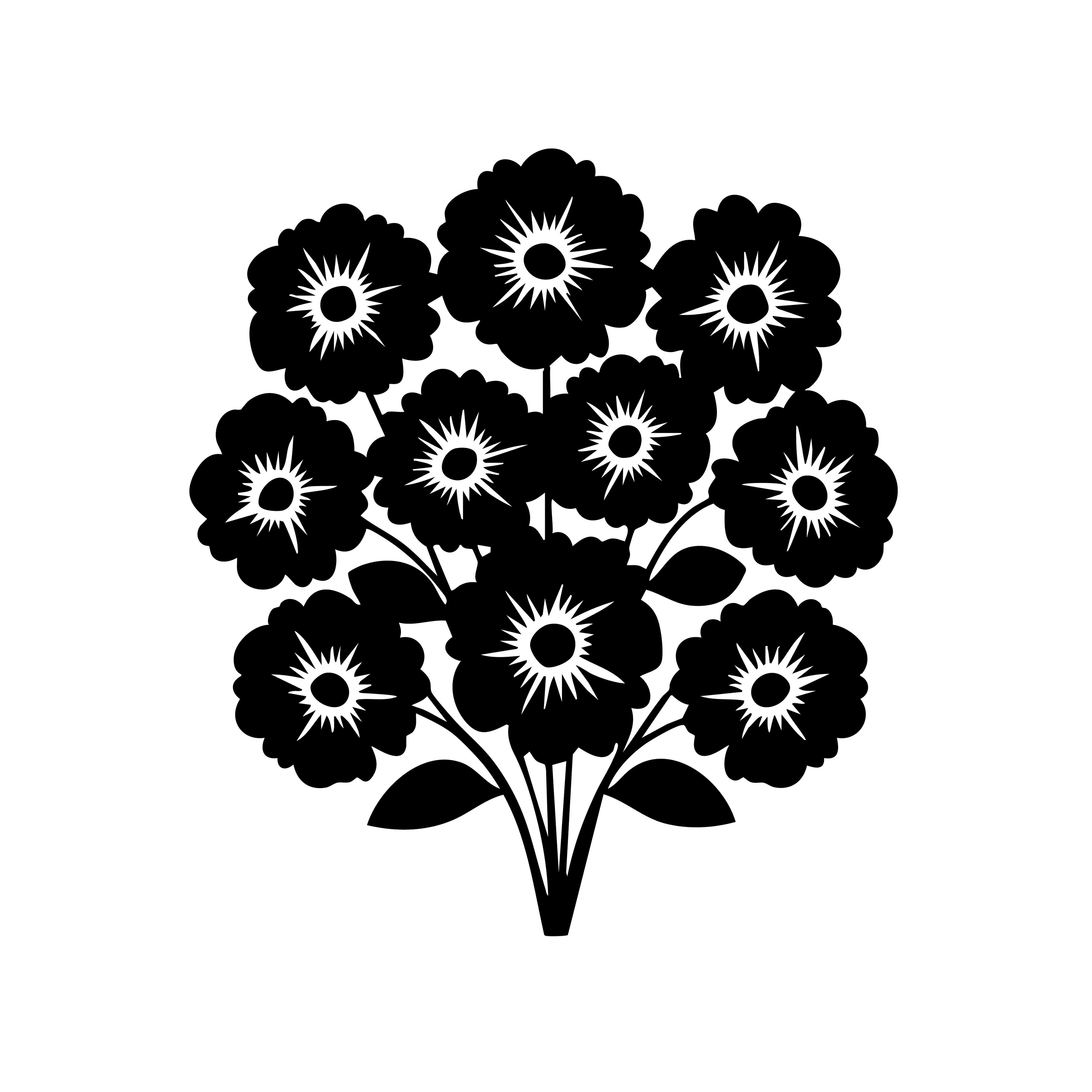 Vinyl Decal / Laptop Sticker/ Car Decal / Phone Sticker Bouquet of Flowers