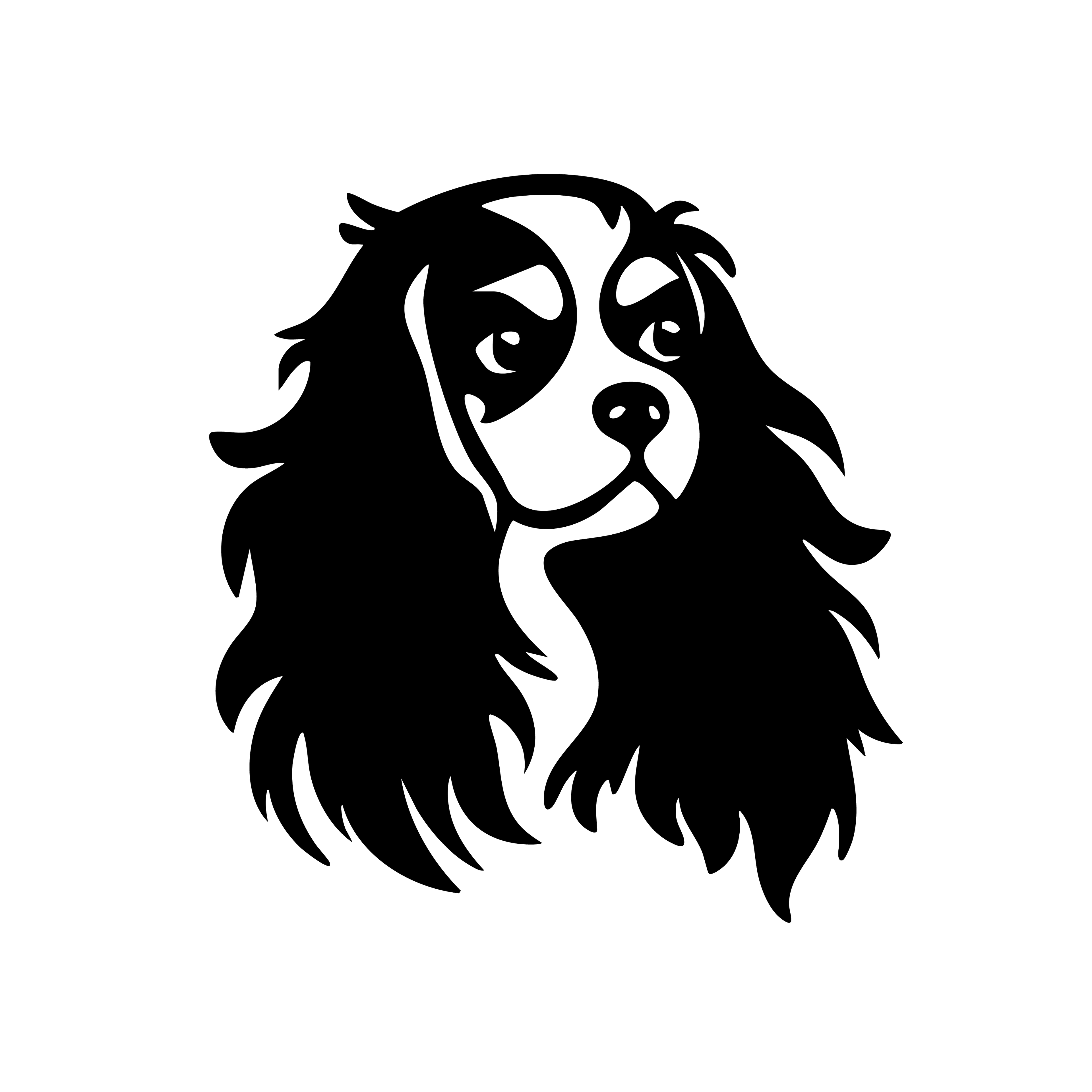 Vinyl Decal / Laptop Sticker/ Car Decal / Phone Sticker Cavalier King Charles Spaniel