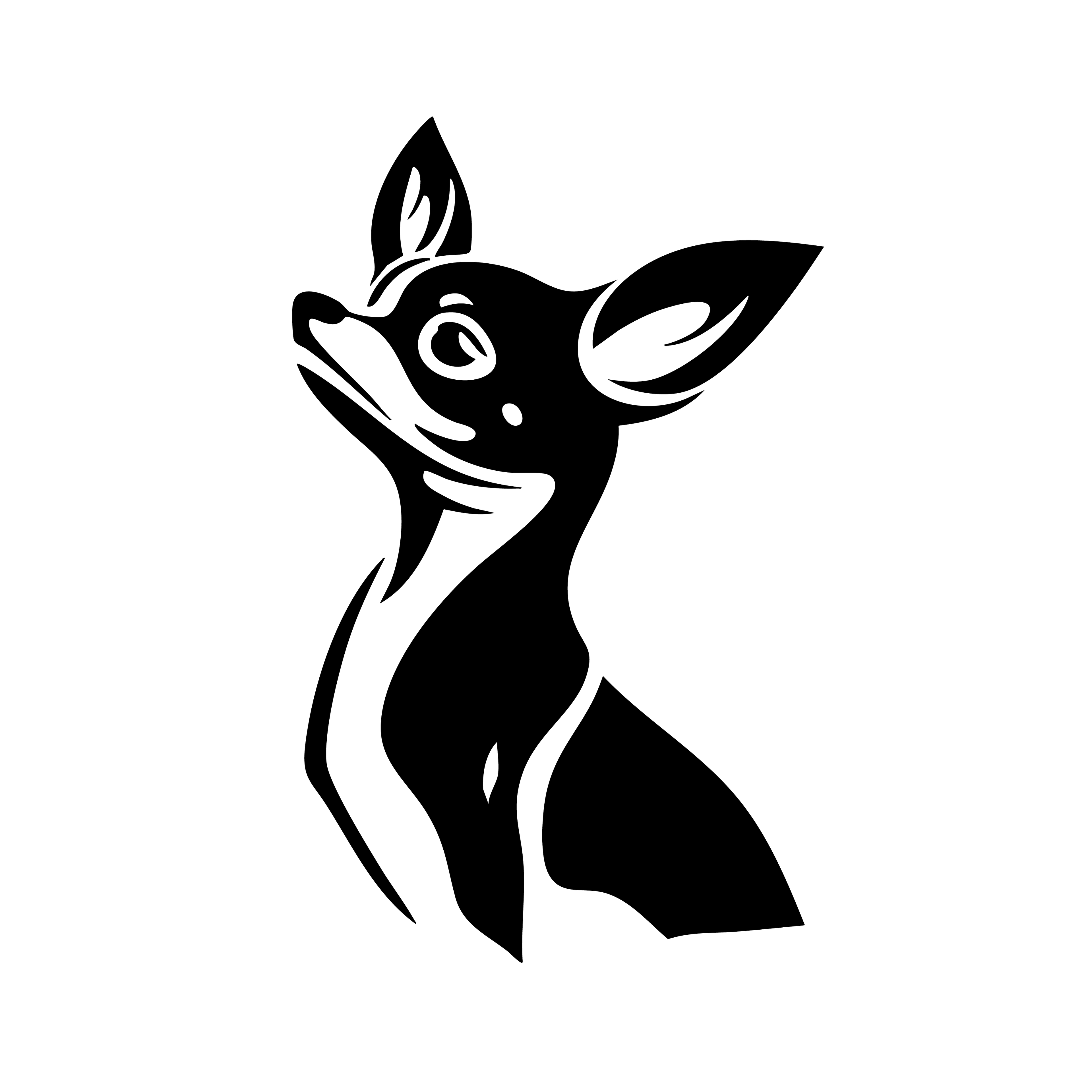 Vinyl Decal / Laptop Sticker/ Car Decal / Phone Sticker Chihuahua