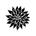 Vinyl Decal / Laptop Sticker/ Car Decal / Phone Sticker Dahlia