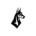 Vinyl Decal / Laptop Sticker/ Car Decal / Phone Sticker Doberman Pinscher
