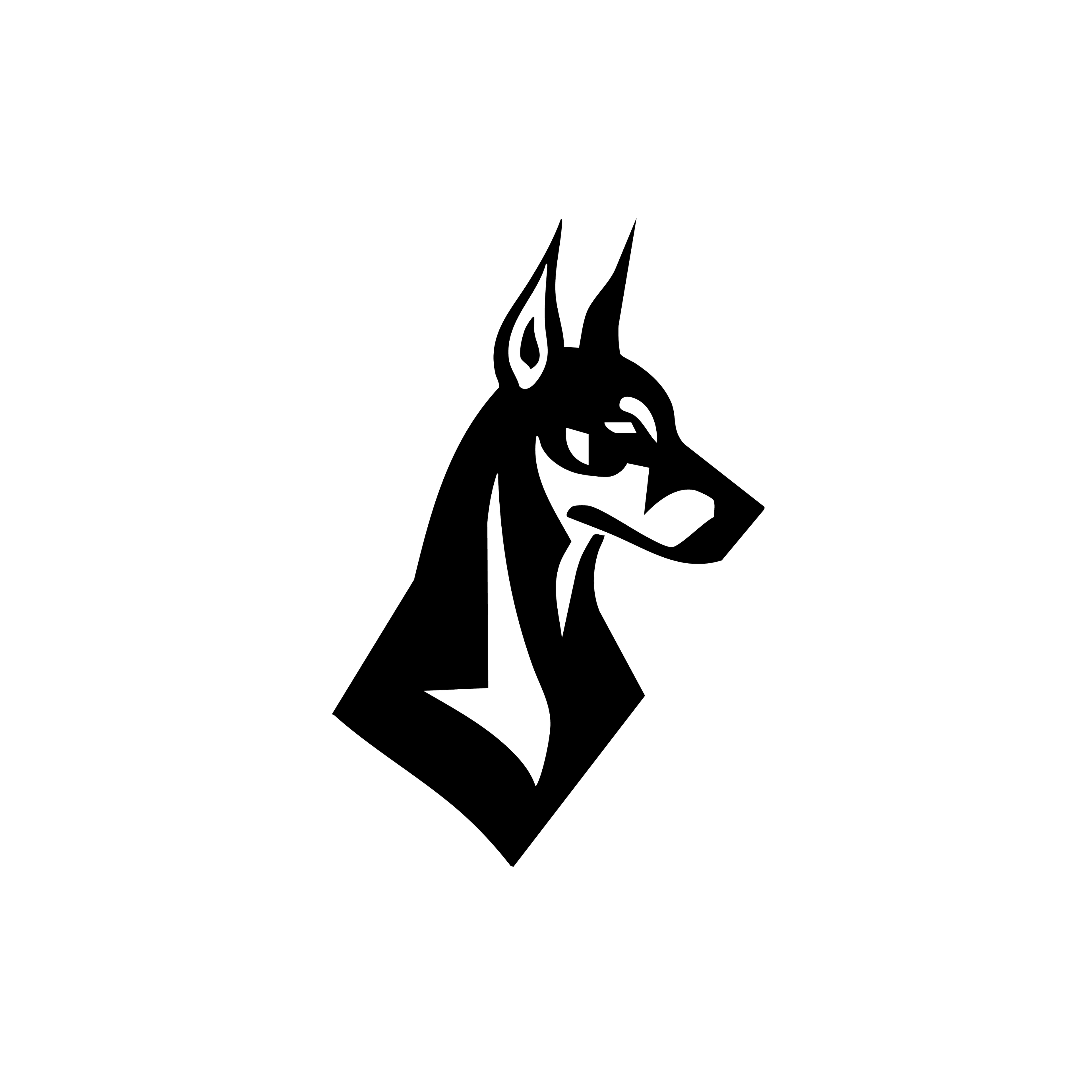 Vinyl Decal / Laptop Sticker/ Car Decal / Phone Sticker Doberman Pinscher