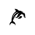Vinyl Decal / Laptop Sticker/ Car Decal / Phone Sticker Dolphin