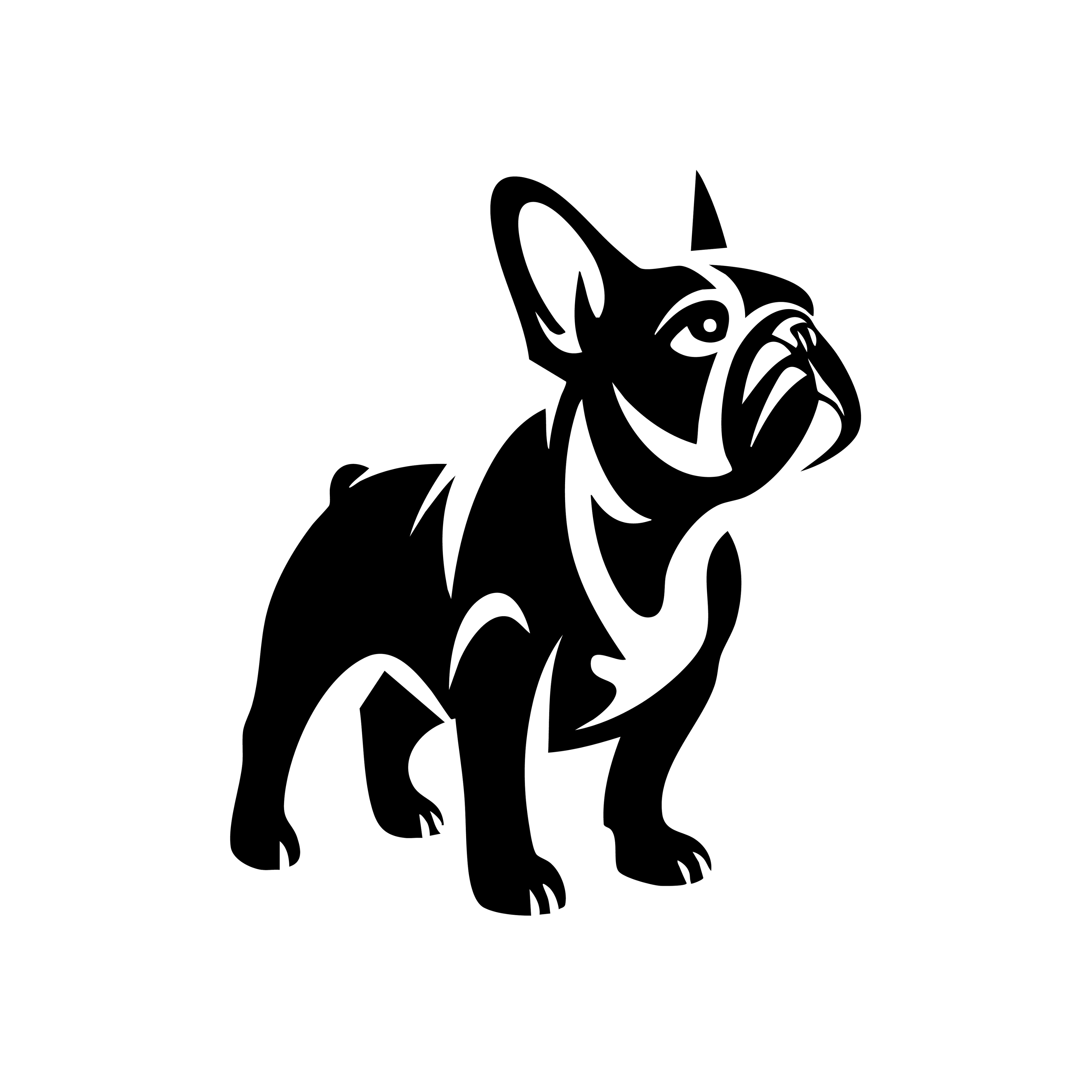 Vinyl Decal / Laptop Sticker/ Car Decal / Phone Sticker French Bulldog