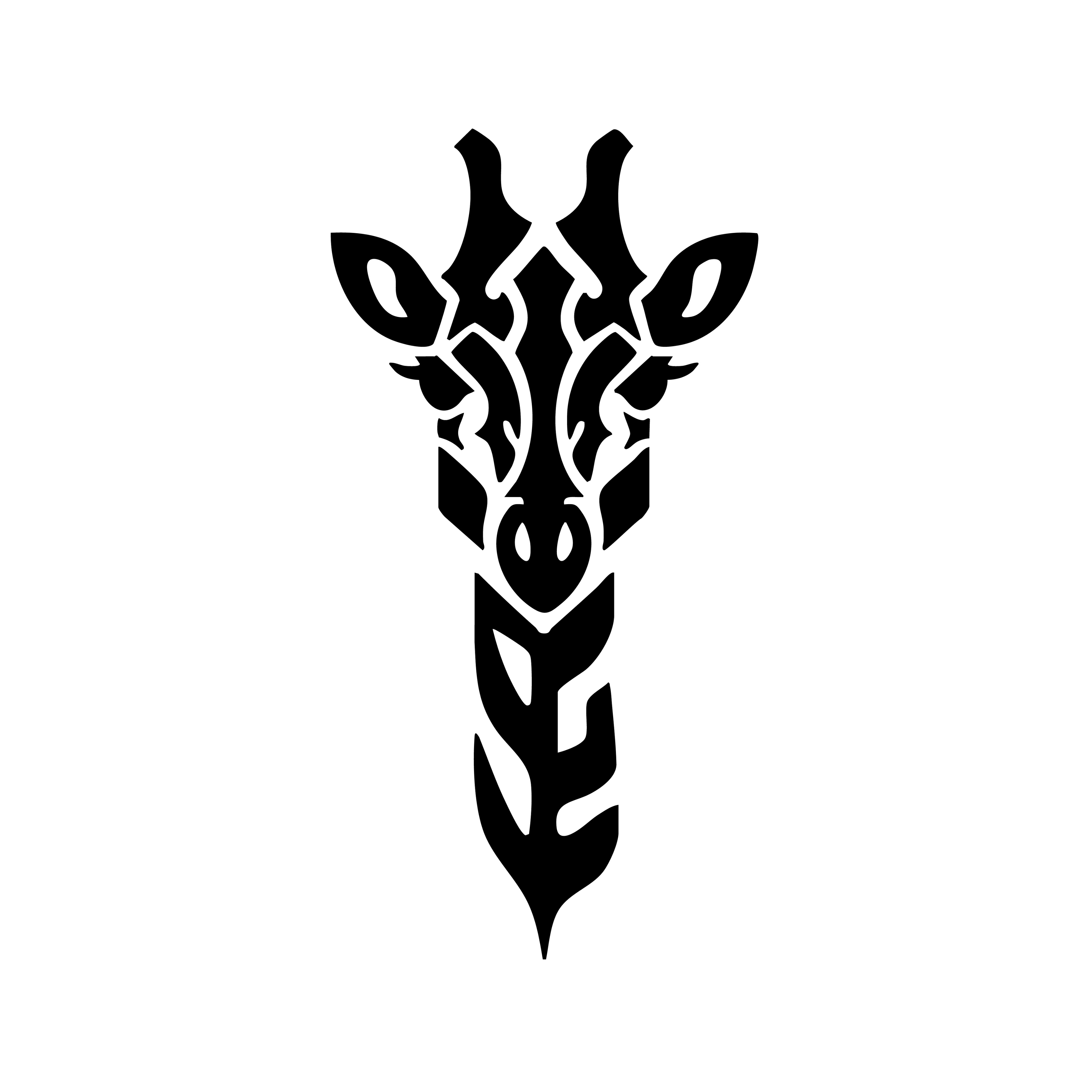 Vinyl Decal / Laptop Sticker/ Car Decal / Phone Sticker Giraffe