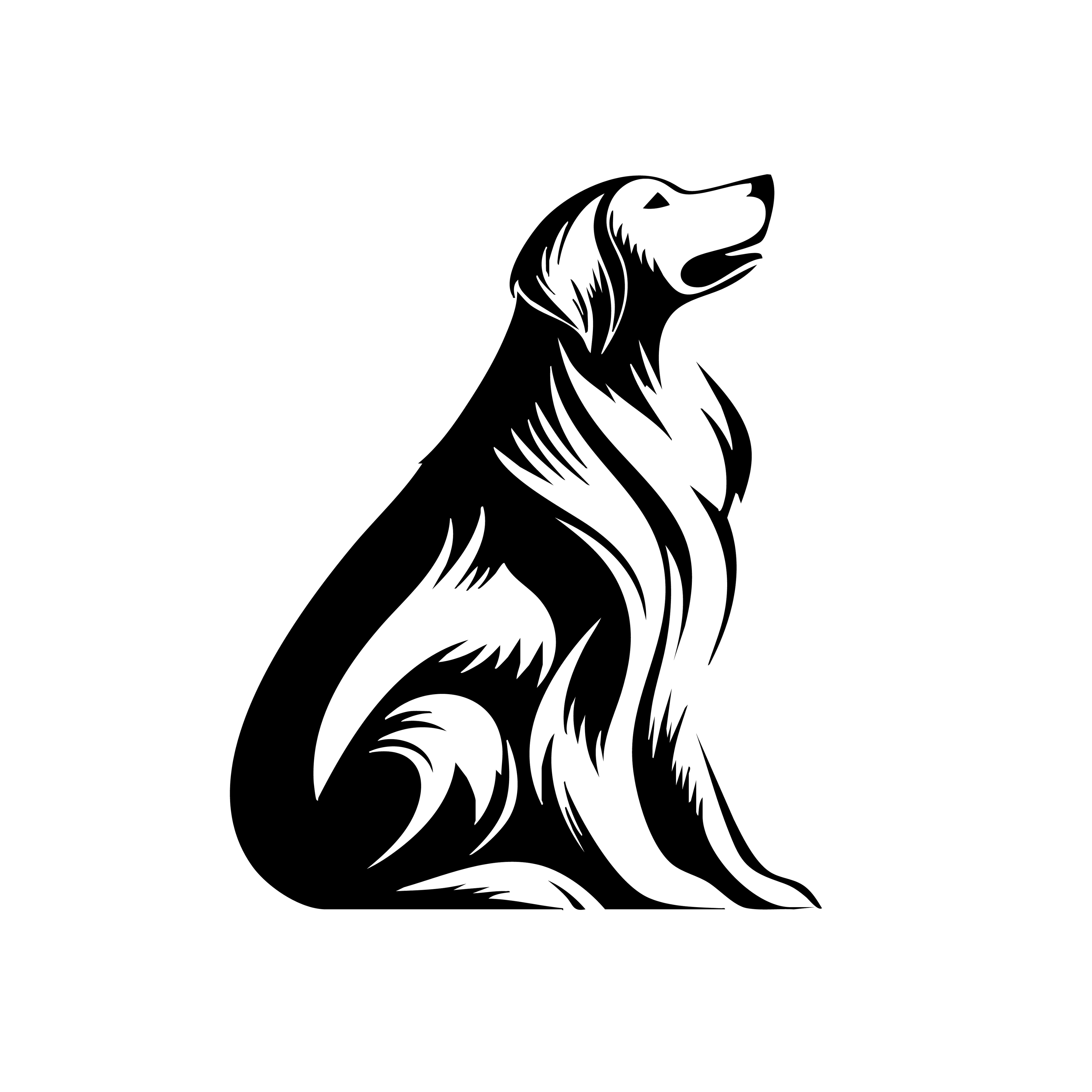 Vinyl Decal / Laptop Sticker/ Car Decal / Phone Sticker Golden Retriever