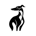 Vinyl Decal / Laptop Sticker/ Car Decal / Phone Sticker Greyhound