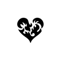 Vinyl Decal / Laptop Sticker/ Car Decal / Phone Sticker Heart