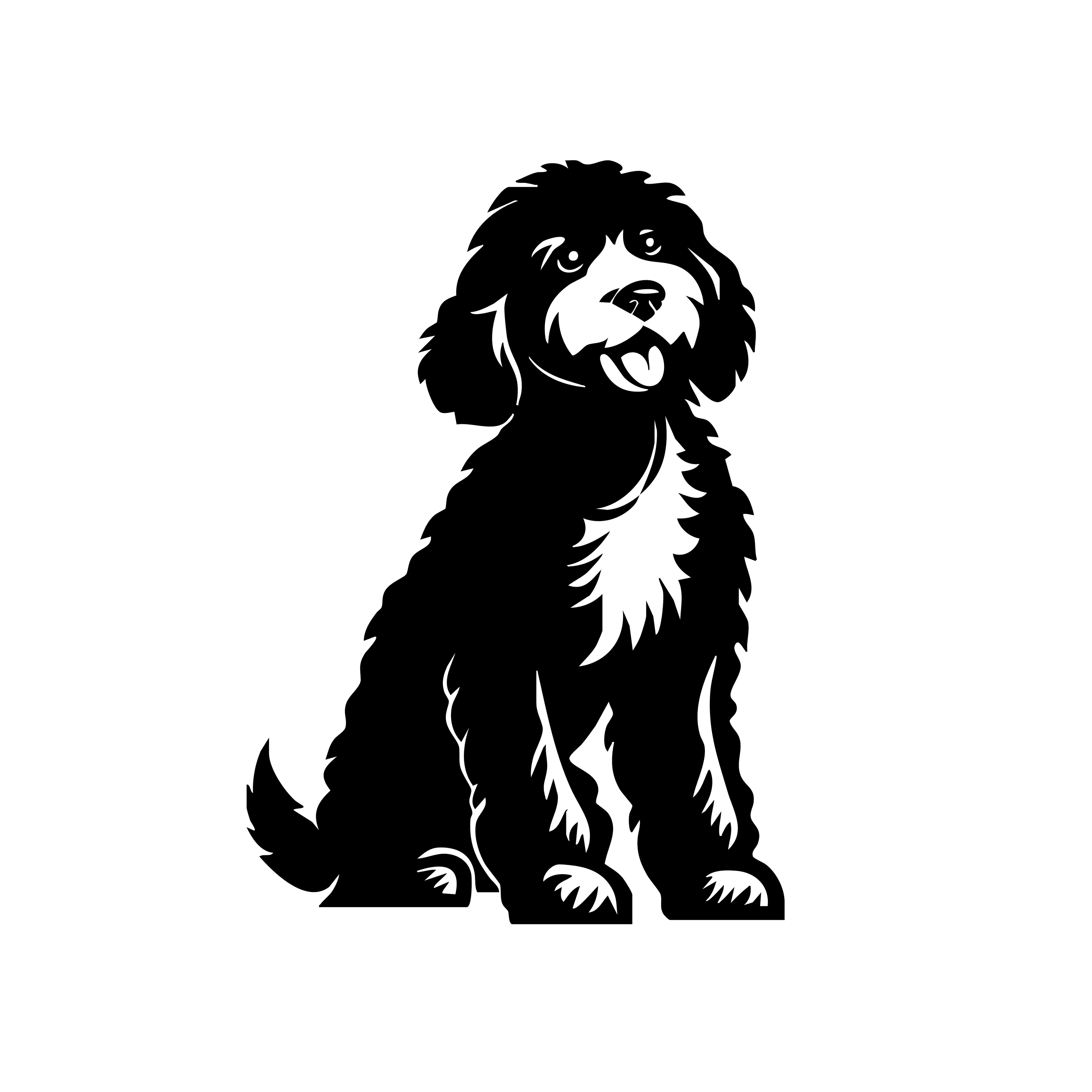 Vinyl Decal / Laptop Sticker/ Car Decal / Phone Sticker Labradoodle