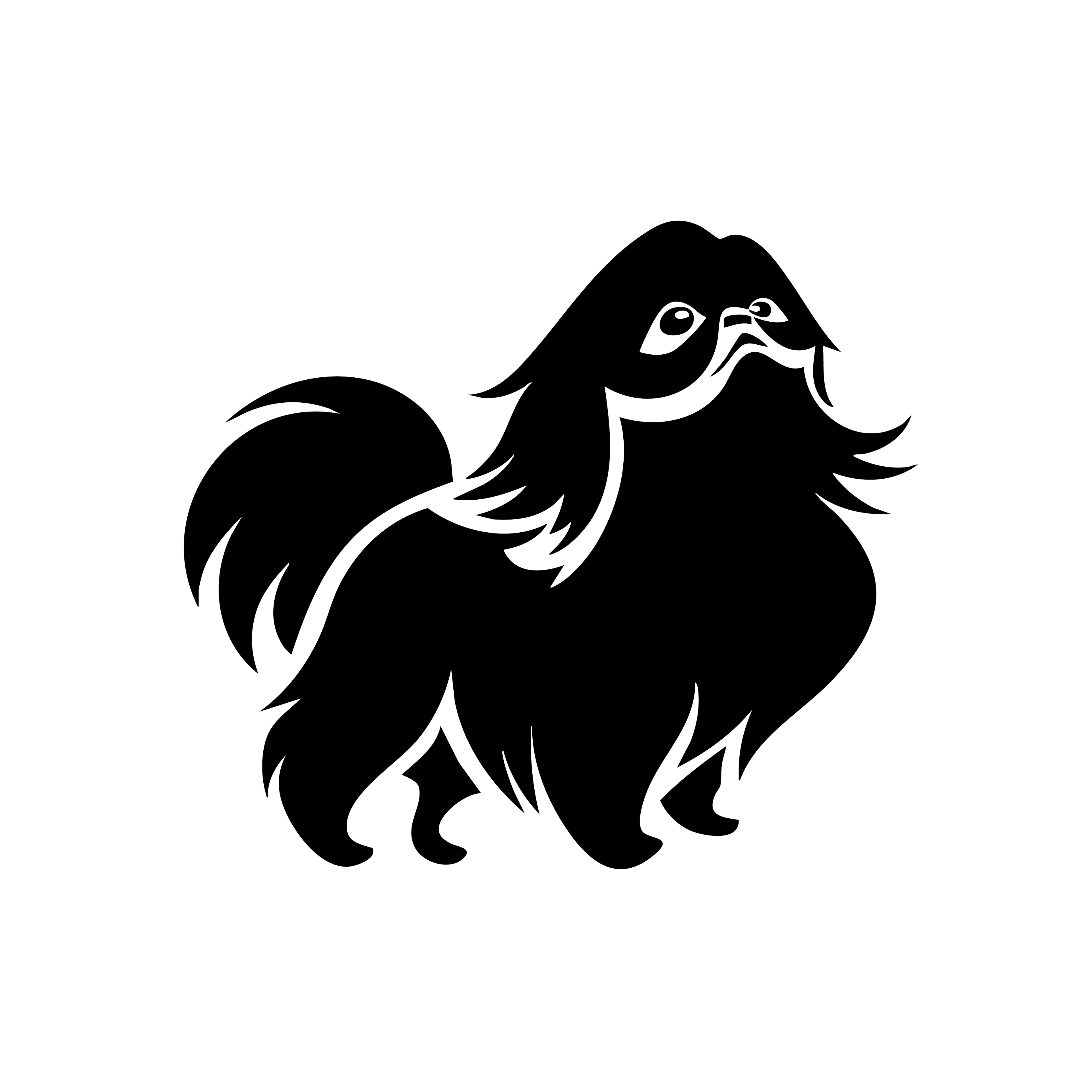 Vinyl Decal / Laptop Sticker/ Car Decal / Phone Sticker  Pekingese
