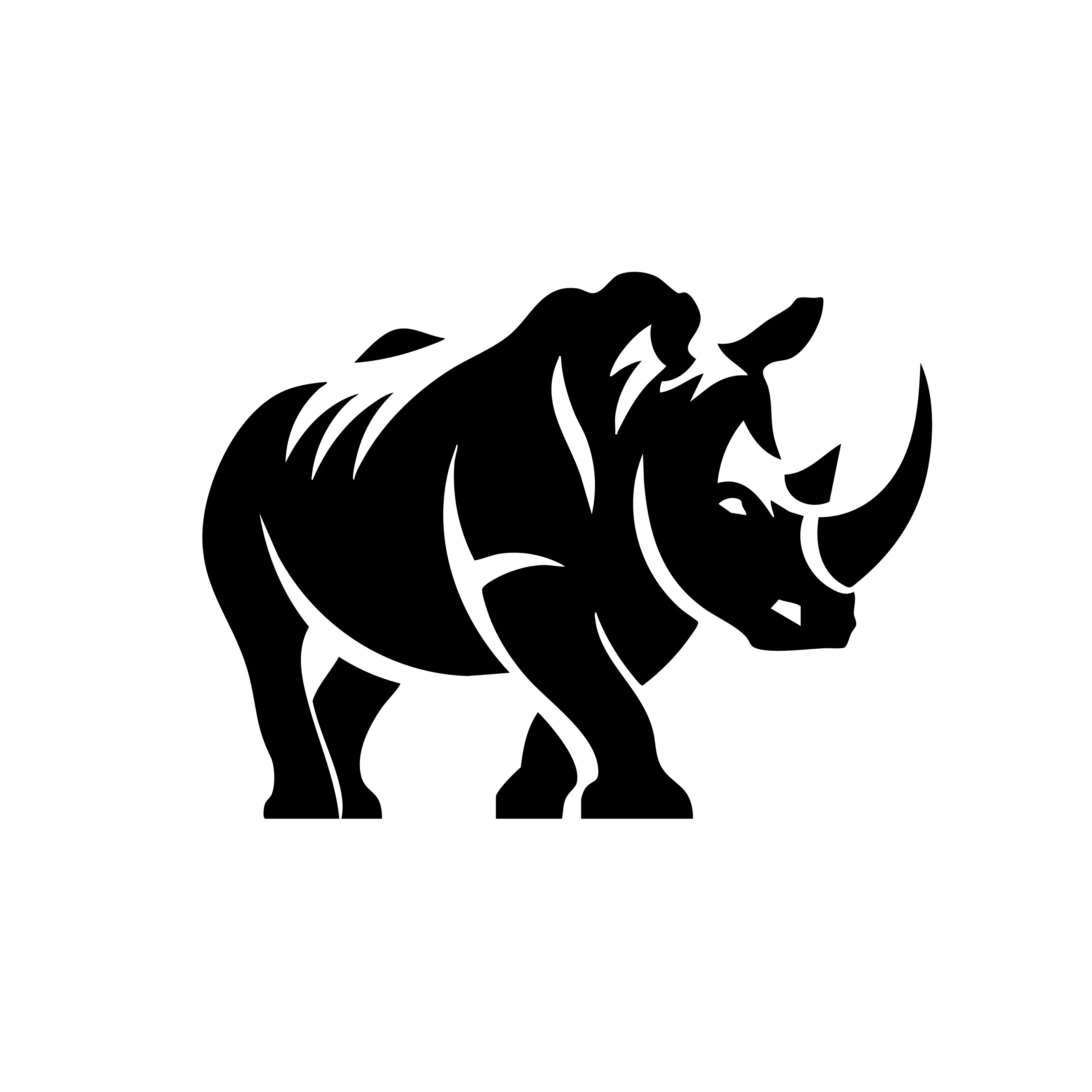 Vinyl Decal / Laptop Sticker/ Car Decal / Phone Sticker Rhino Rhinoceros