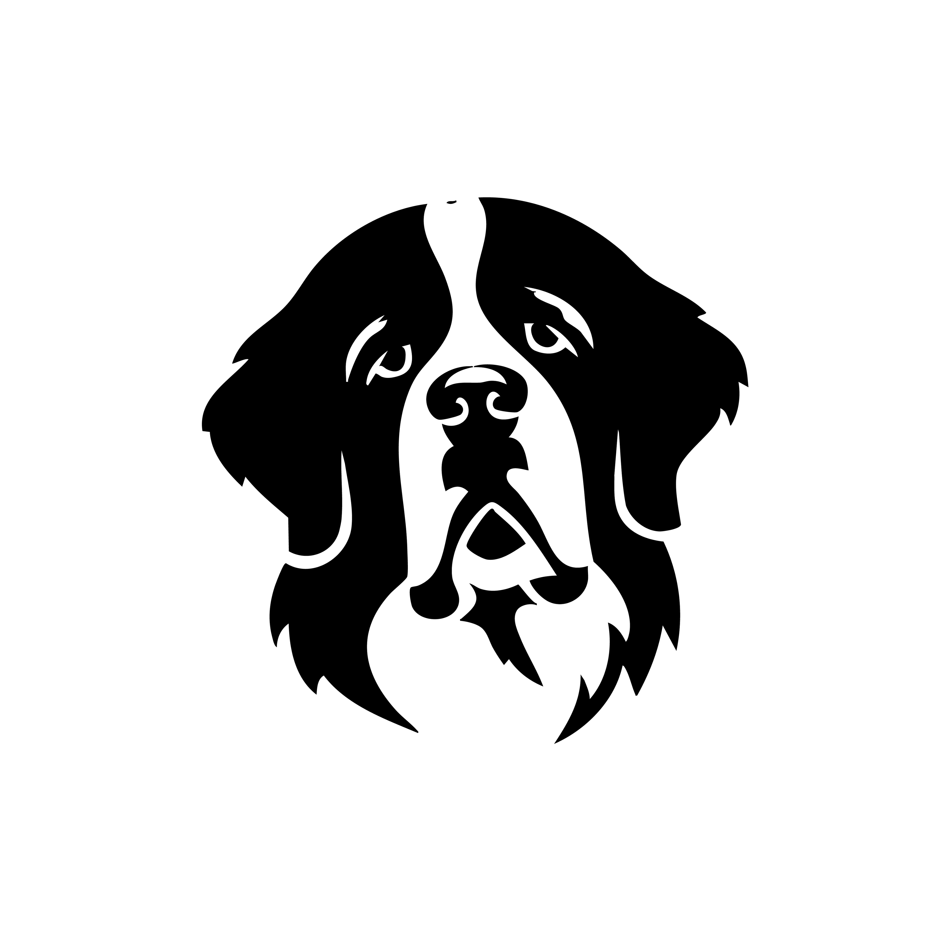Vinyl Decal / Laptop Sticker/ Car Decal / Phone Sticker Saint Bernard