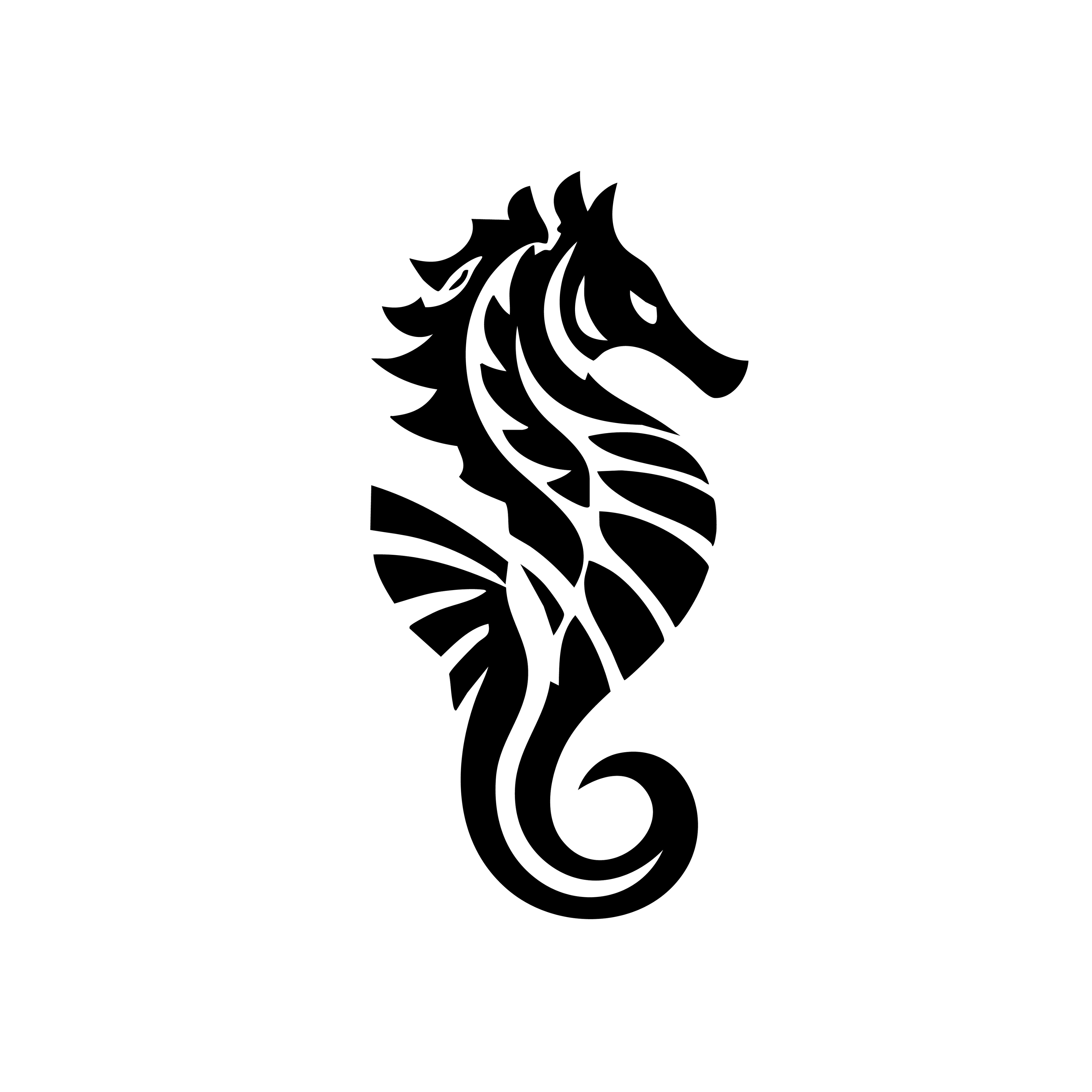 Vinyl Decal / Laptop Sticker/ Car Decal / Phone Sticker Seahorse