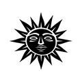 Vinyl Decal / Laptop Sticker/ Car Decal / Waves & Sun