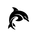 Vinyl Decal / Laptop Sticker/ Car Decal / Phone Sticker Dolphin