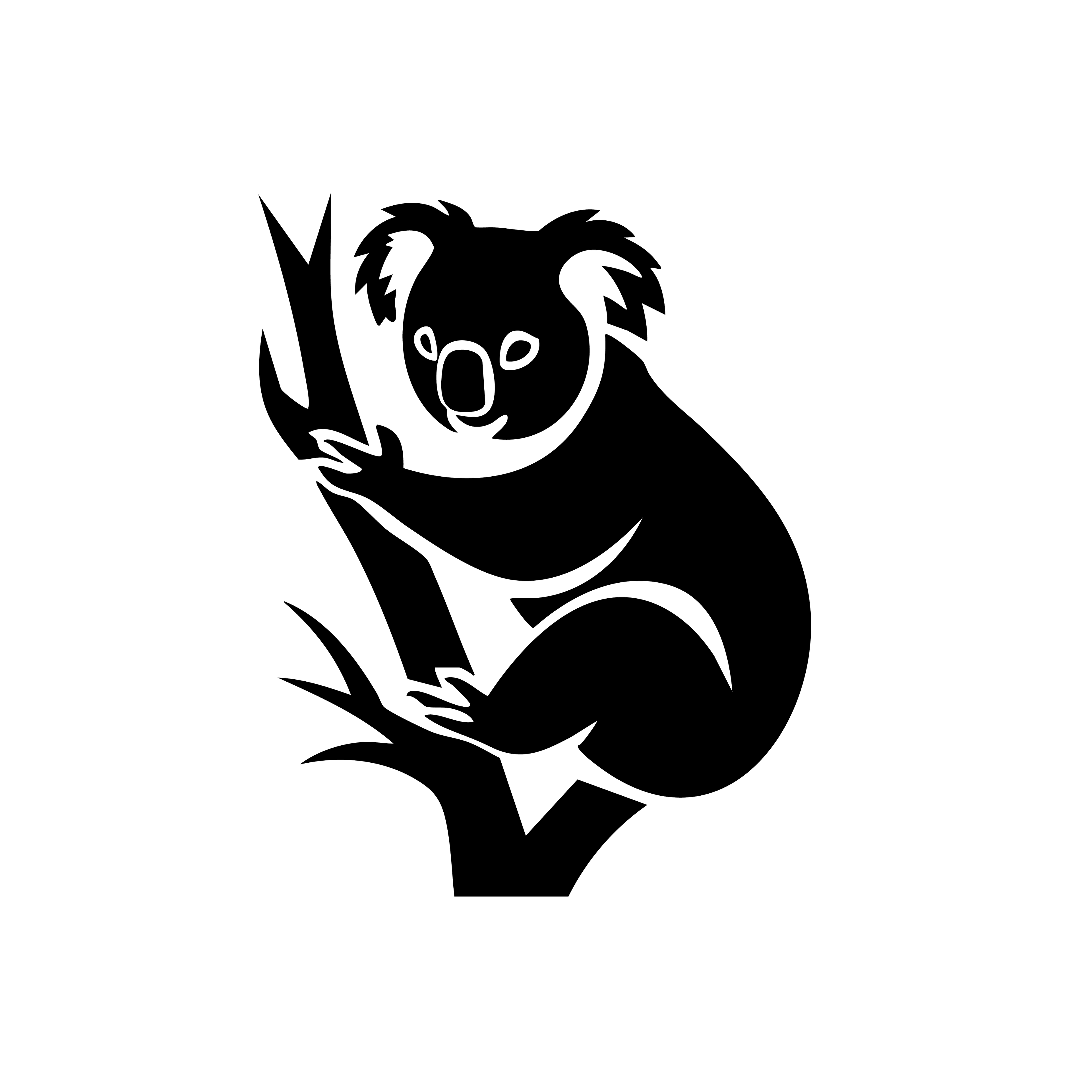 Vinyl Decal / Laptop Sticker/ Car Decal / Phone Sticker Koala