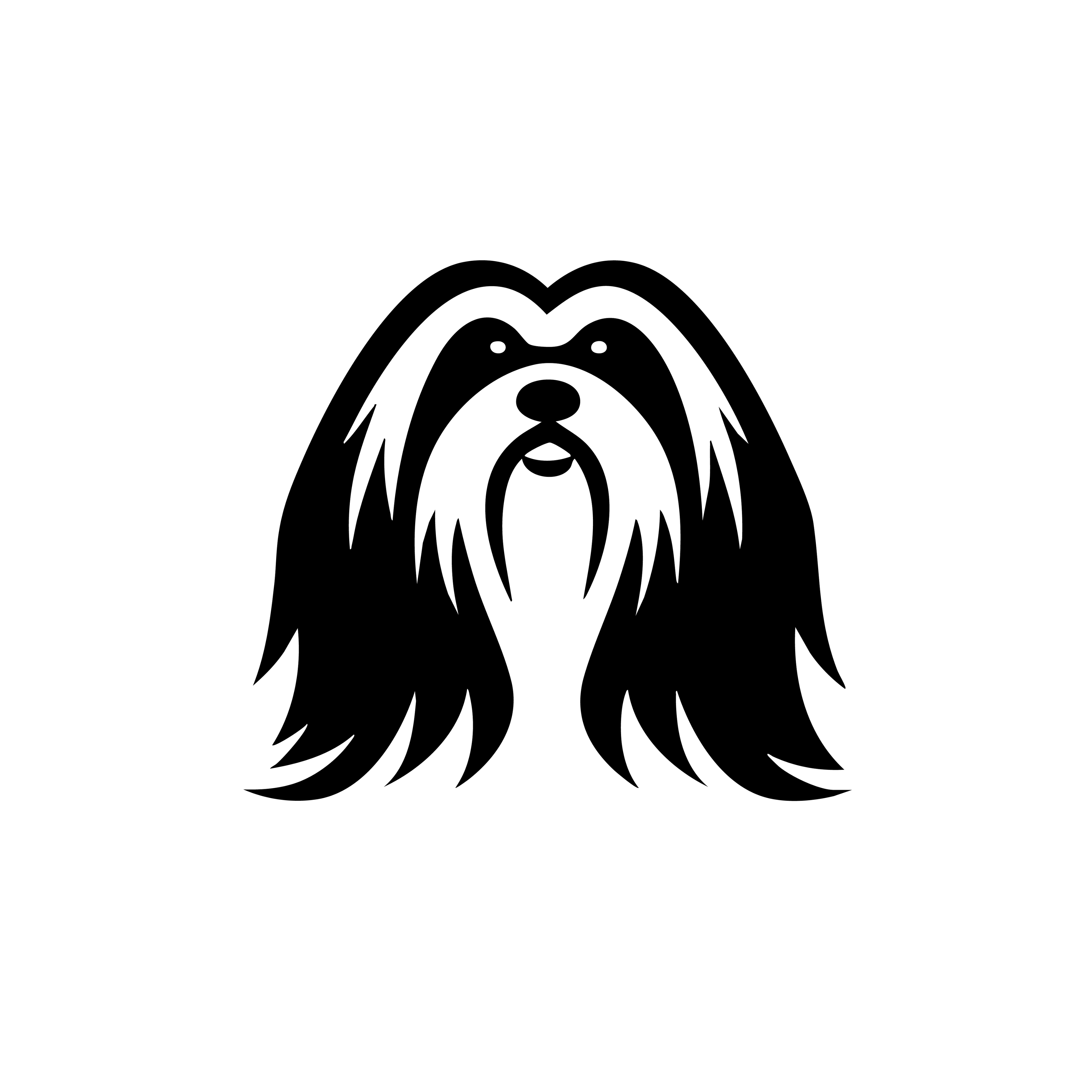 Vinyl Decal / Laptop Sticker/ Car Decal / Phone Sticker Lhasa Apso