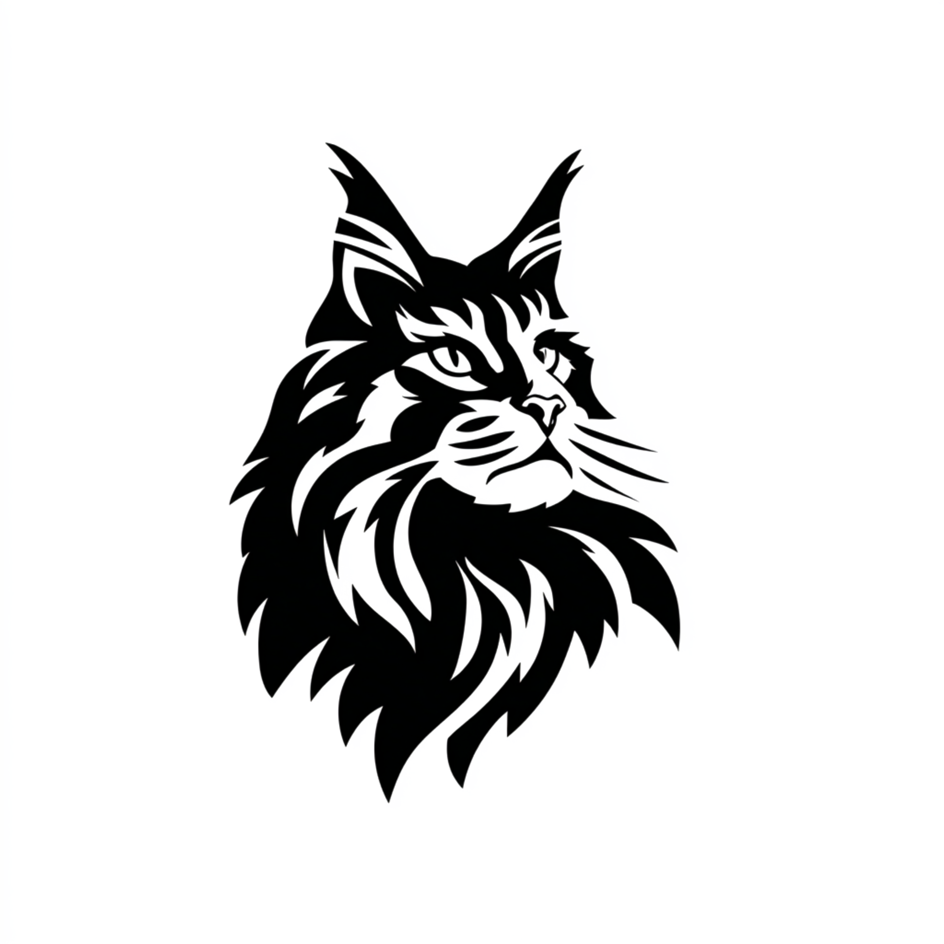 Vinyl Decal / Laptop Sticker/ Car Decal / Phone Sticker Maine Coon Cat
