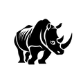Vinyl Decal / Laptop Sticker/ Car Decal / Phone Sticker Rhino Rhinoceros