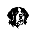 Vinyl Decal / Laptop Sticker/ Car Decal / Phone Sticker Saint Bernard
